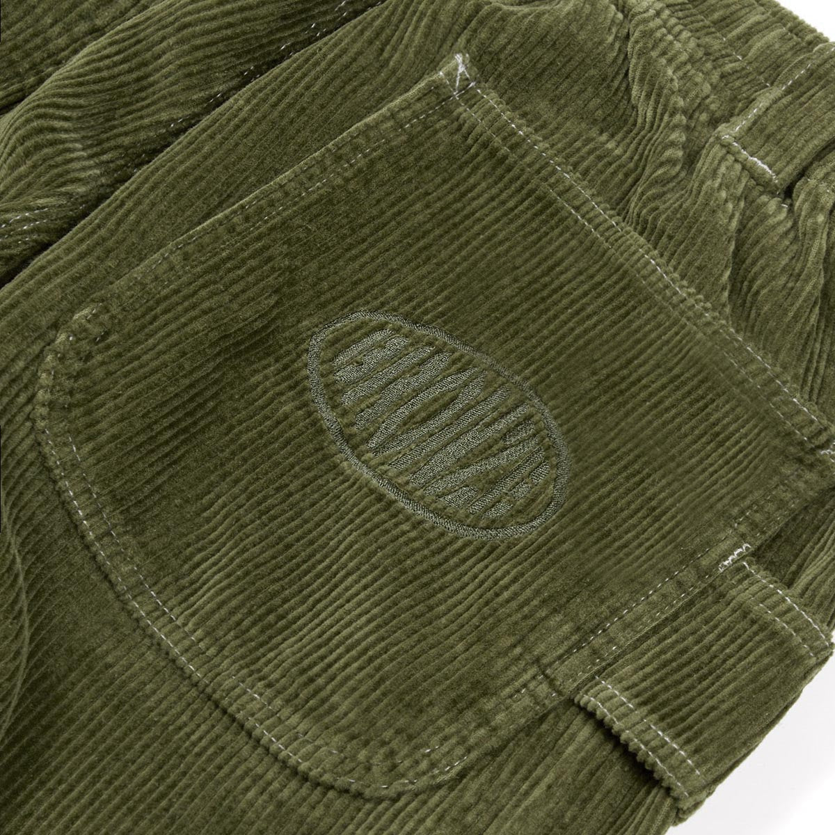 Bronze 56k Corduroy Relaxed Pants - Olive image 3