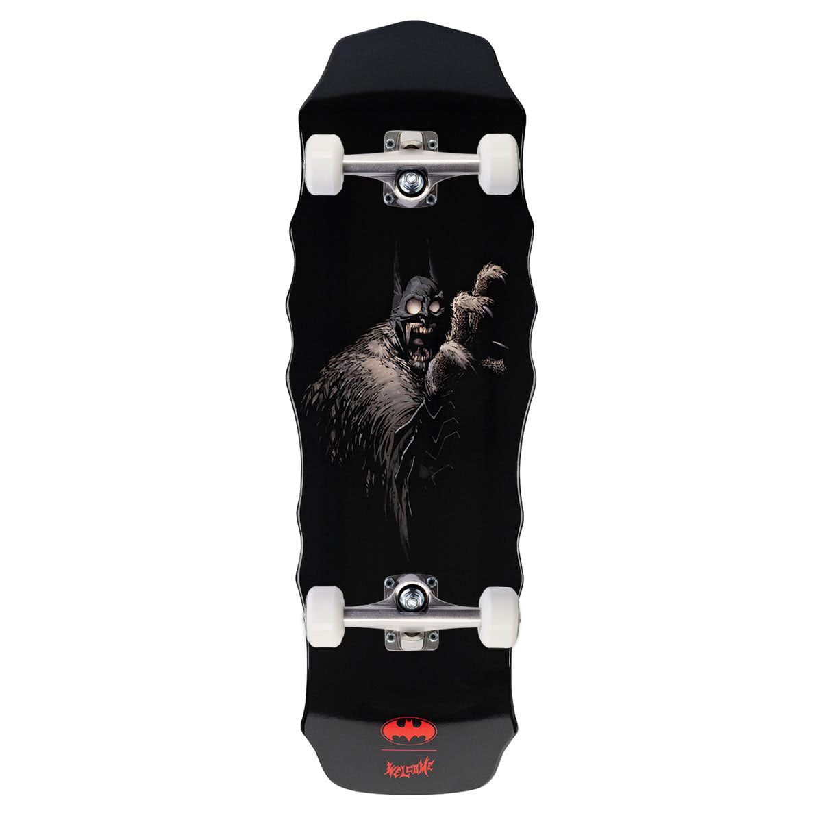 Welcome x Batman Batmonster On Widow Skateboard Complete - Black Dip - 10.00