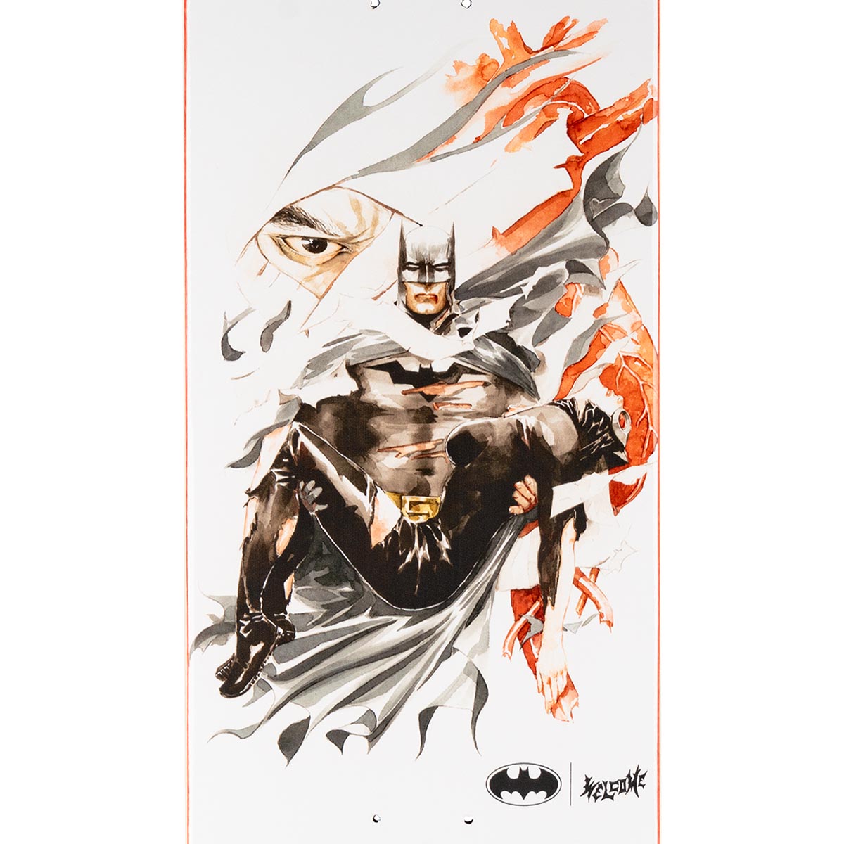 Welcome x Batman Heart Of Hush On Popsicle Skateboard Complete - Bone - 8.50