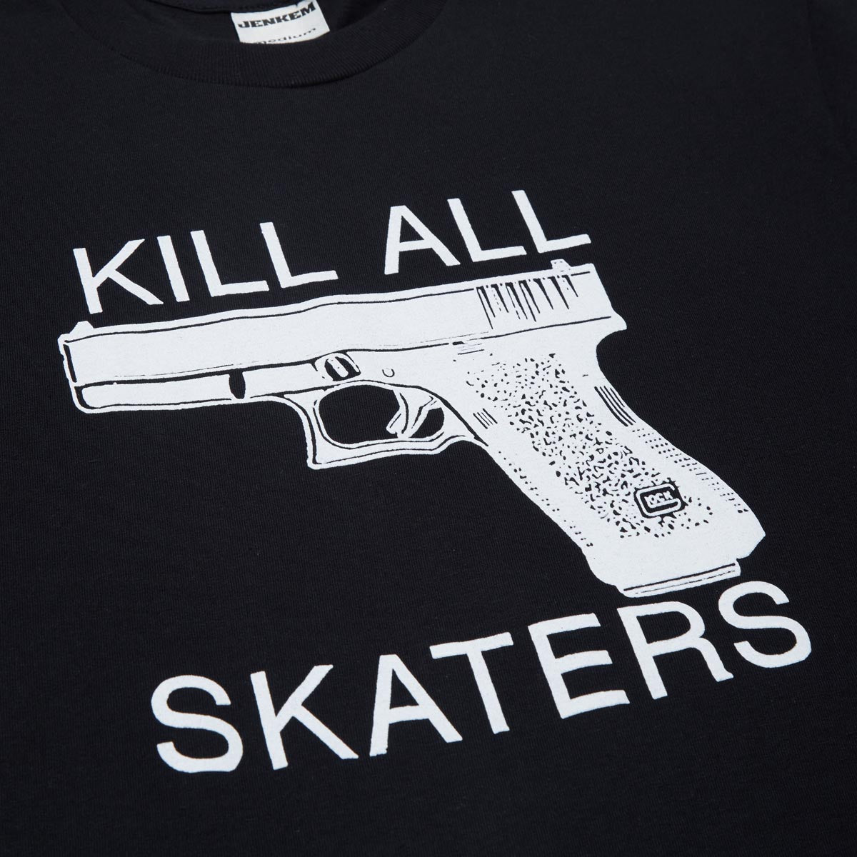 Jenkem Kill All Skaters T-Shirt - Black image 2