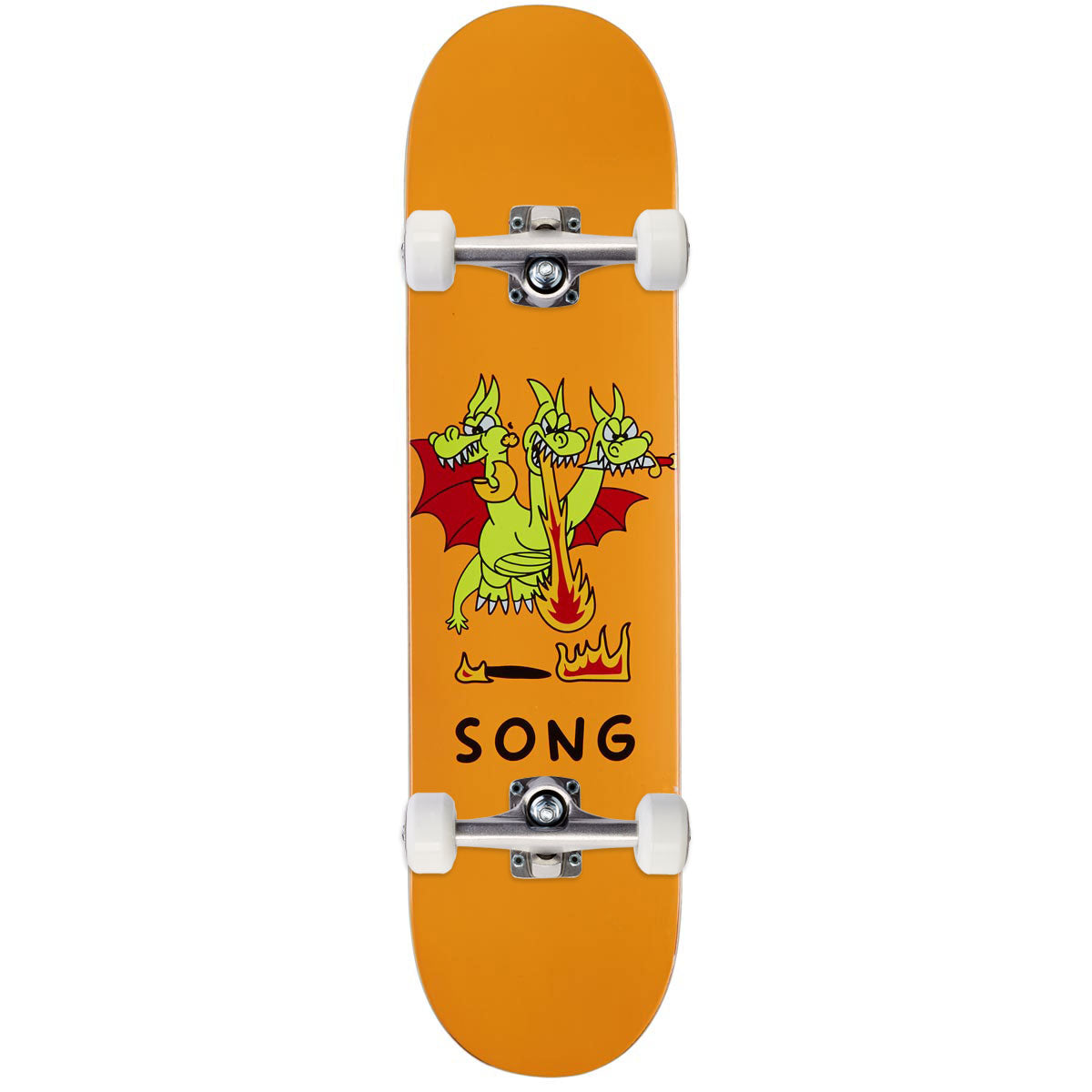 Thank You Daewon Song 3 Monsters Skateboard Complete - Orange - 7.75