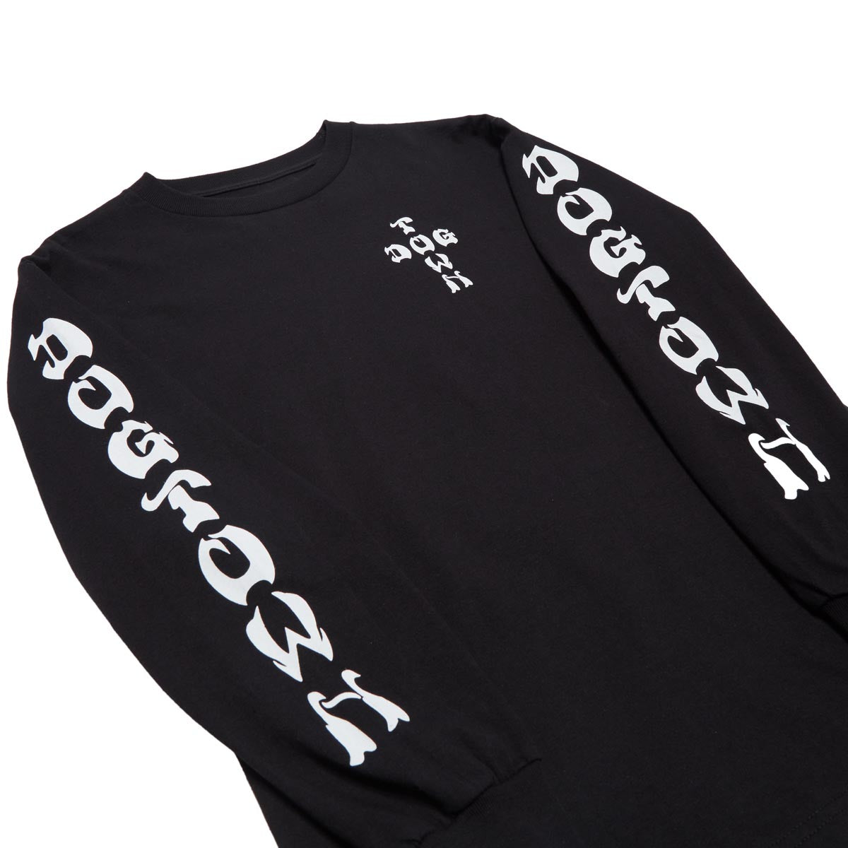 Dogtown Cross Logo Sleeve Print T-Shirt - Black/White image 2