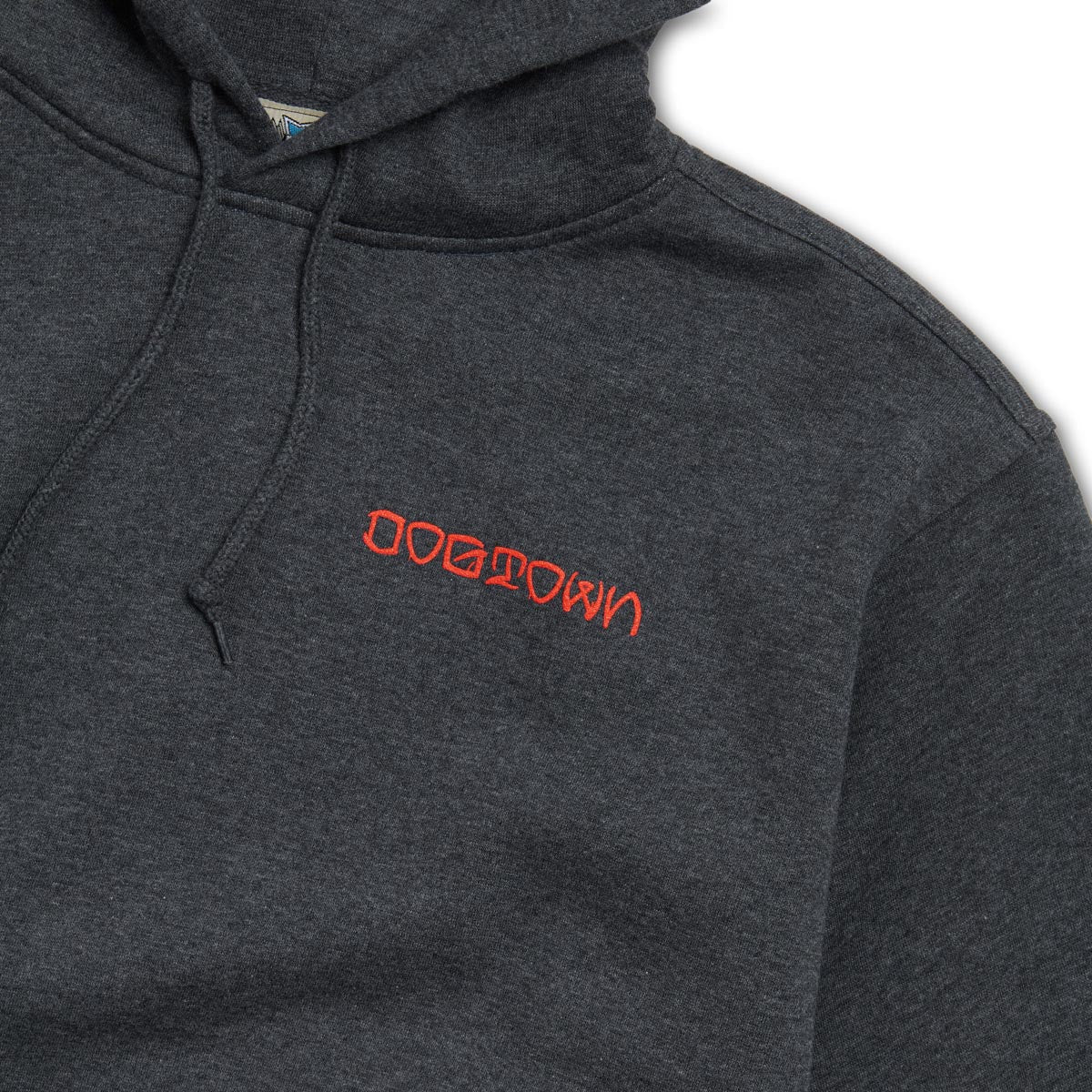 Dogtown Ese Cross 2 Logo Hoodie - Charocal image 3