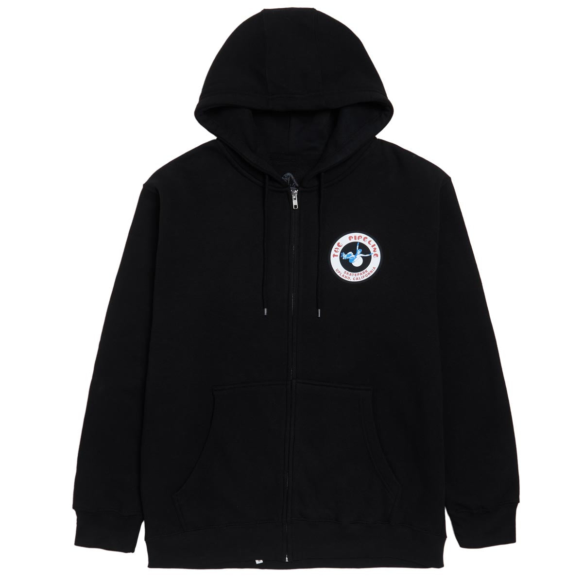 45RPM Vintage Pipeline Skatepark Zip Hoodie - Black image 1