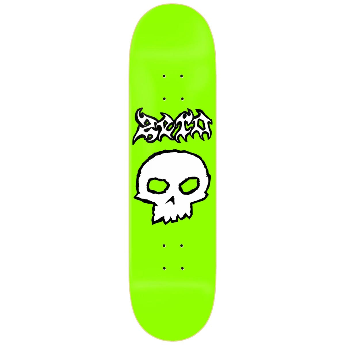 Zero Metal Single Skull Skateboard Deck - Green - 8.50