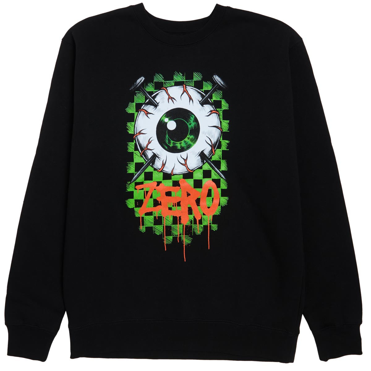 Zero Eyeball Crewneck Sweatshirt - Black image 1