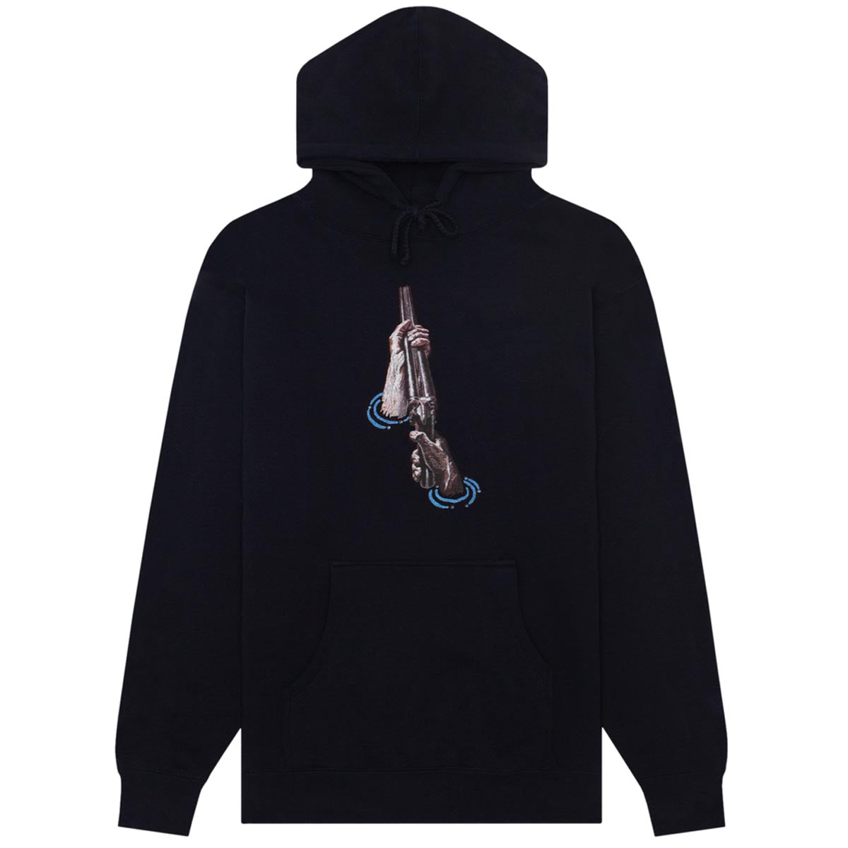 Hockey Shotgun Hoodie - Black image 1