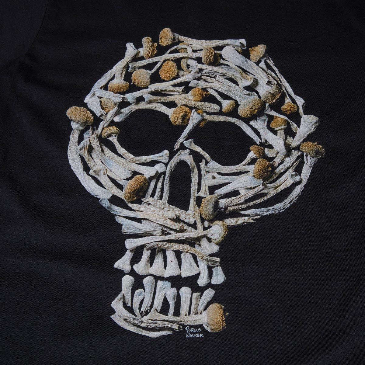 Porous Walker Psiloskull T-Shirt - Black image 2