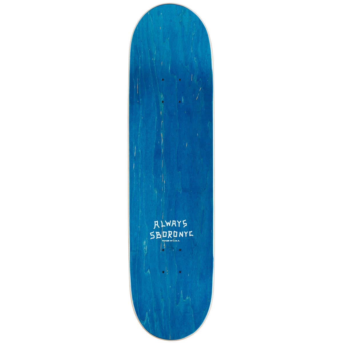 5Boro Always Run Skateboard Deck - Teal Blue Veneer - 8.25