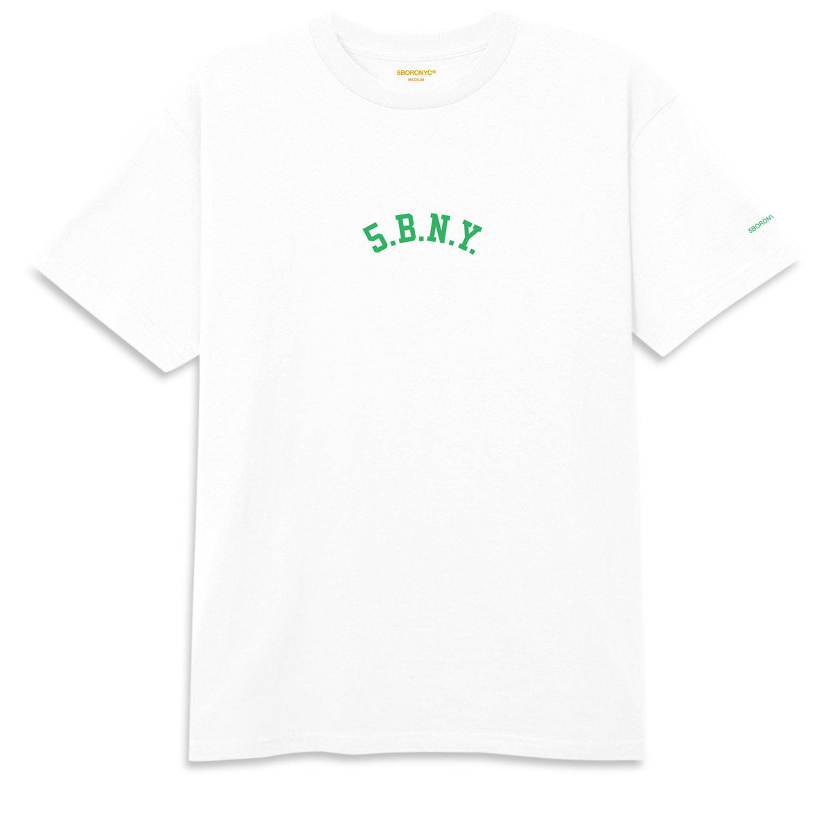 5Boro 5.B.N.Y.C T-Shirt - White/Kelly Green image 1