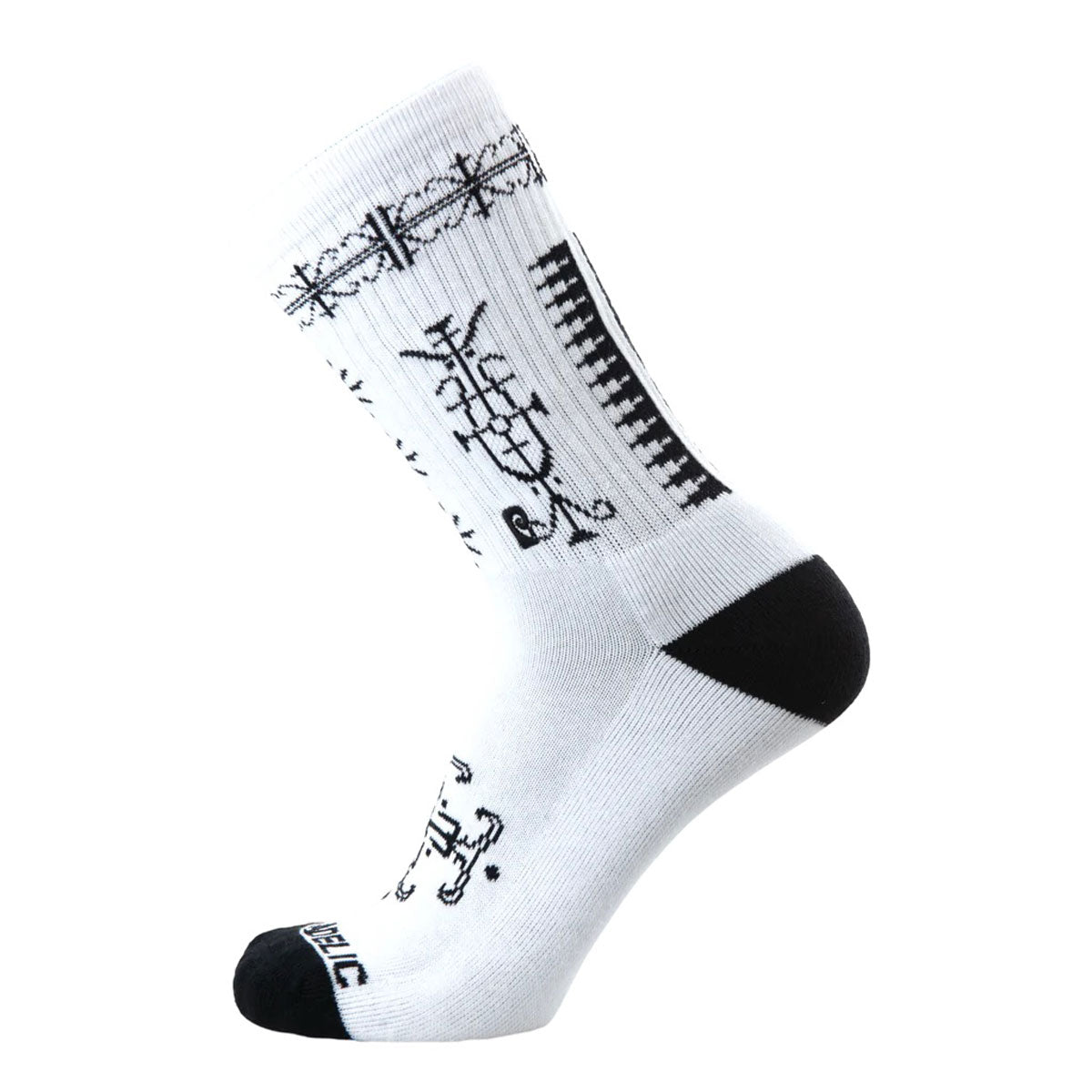 Psockadelic Skatchewan Socks - White image 1