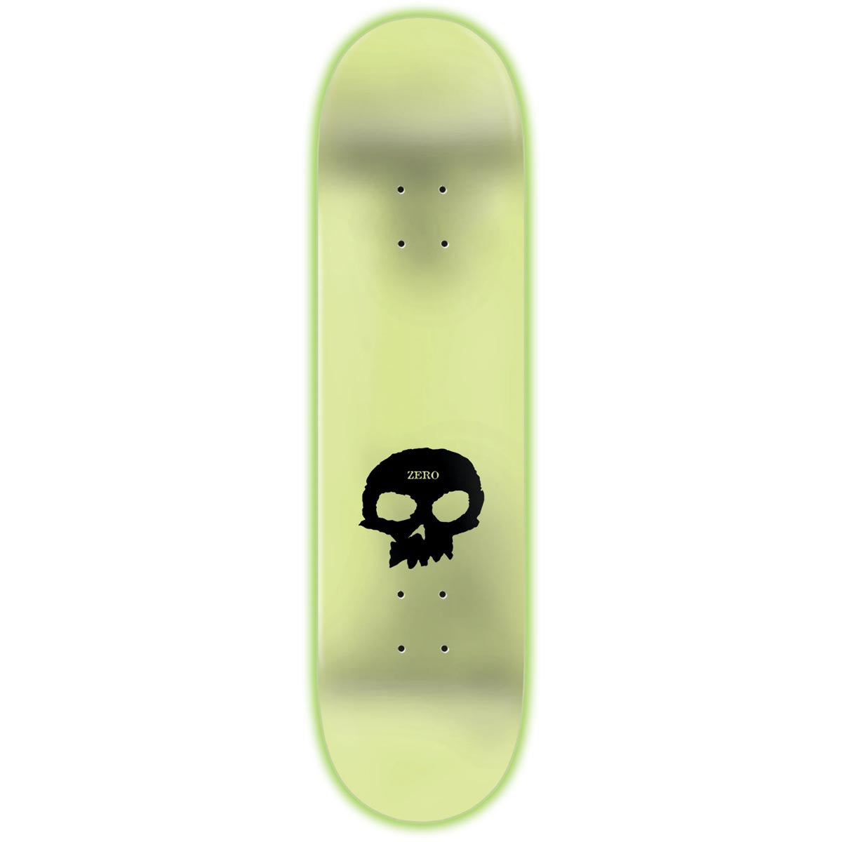 Zero 3 Skull Blood Skateboard Deck - Glow Ooze - 8.50