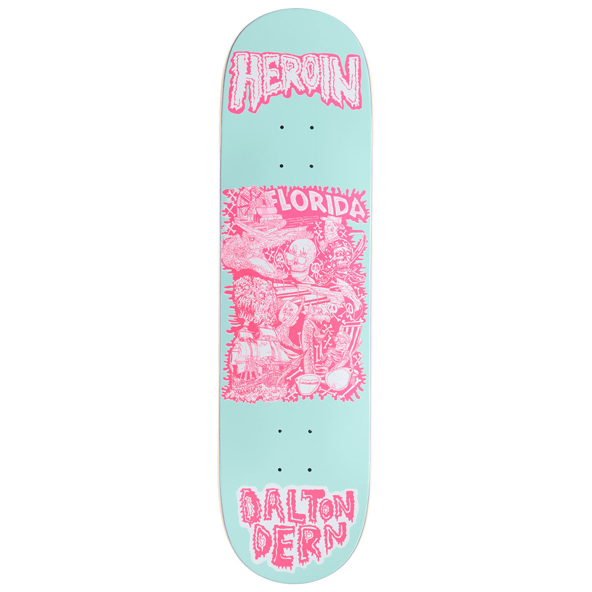 Heroin Dalton Dern Allegory Of Fear Skateboard Deck - 8.50