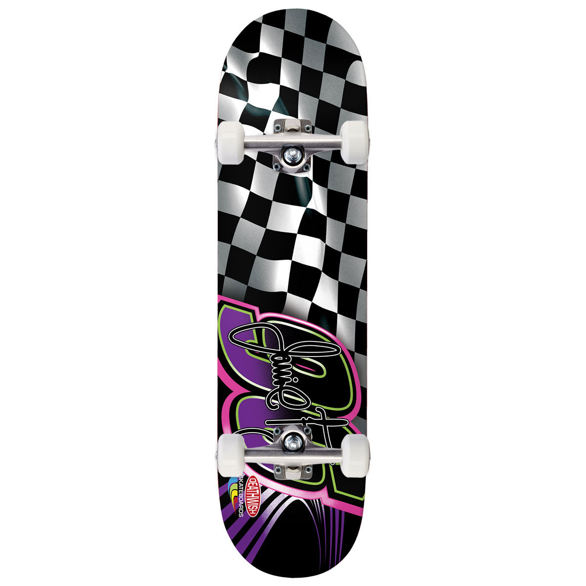 Deathwish Jamie Foy Checkered Foy Skateboard Complete - 8.50