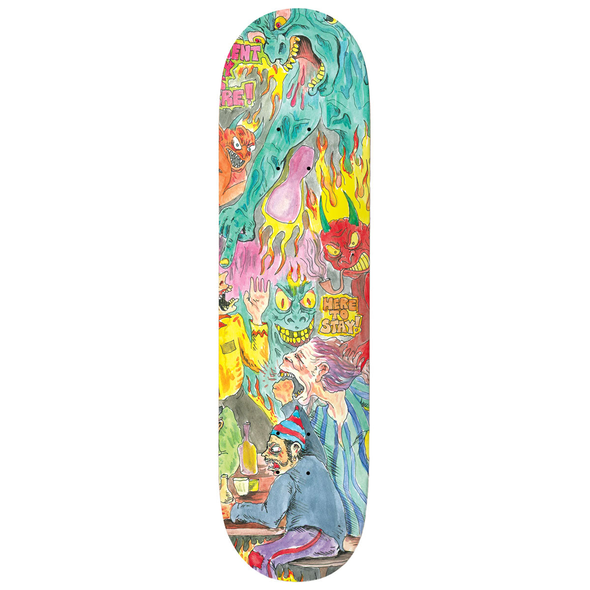 Baker Justin Figgy Figueroa Here To Stay Skateboard Deck - 8.25