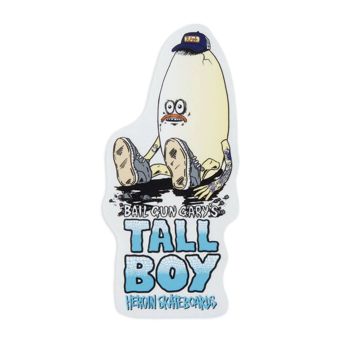 Heroin Bail Gun Gary's Tall Boy Sticker image 1