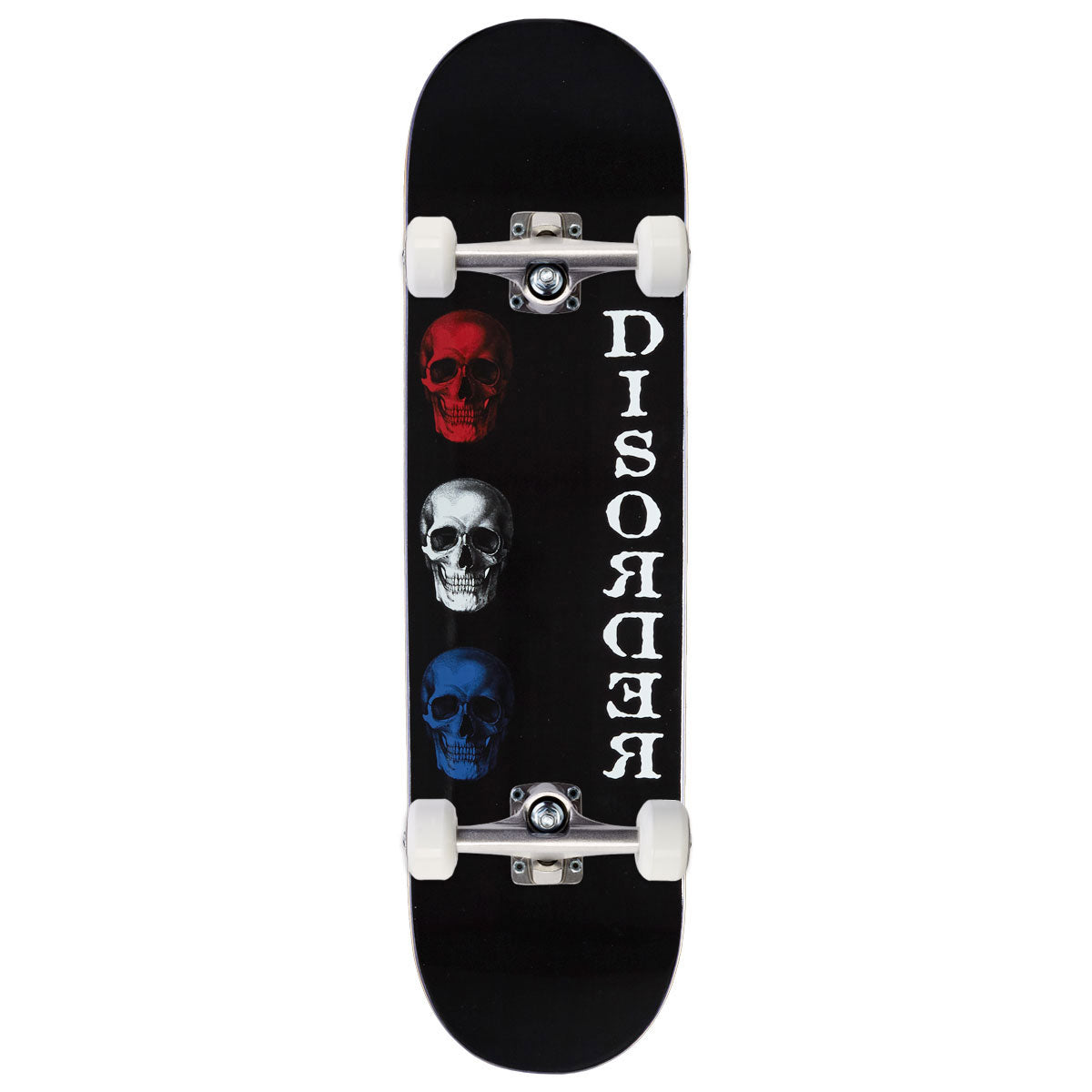 Disorder 3 Skull Skateboard Complete - Black - 8.25