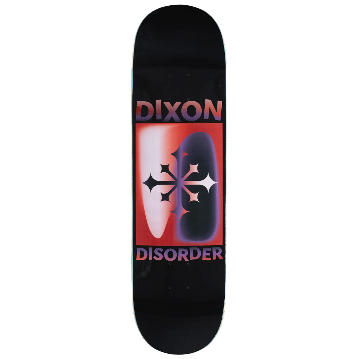 Disorder Gradient Clive Dixon Skateboard Deck - Black/Red - 8.50