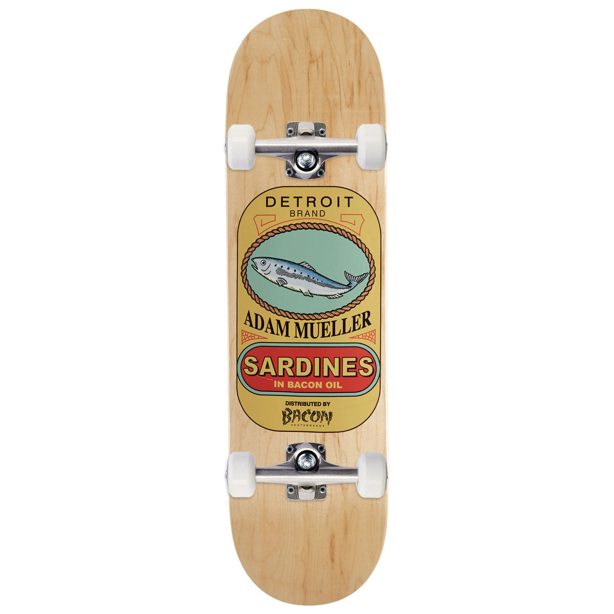 Bacon Adam Mueller Sardines Skateboard Complete - 8.50