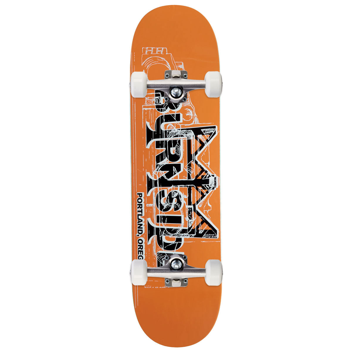 Burnside Bridge Skateboard Complete - Orange - 8.50