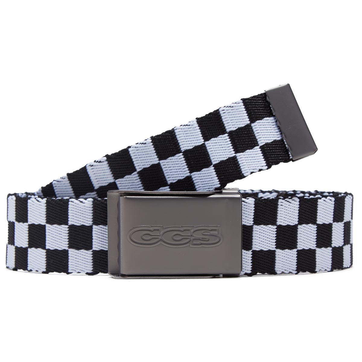 CCS Gunmetal 96 Logo Web Belt - Checkerboard image 1