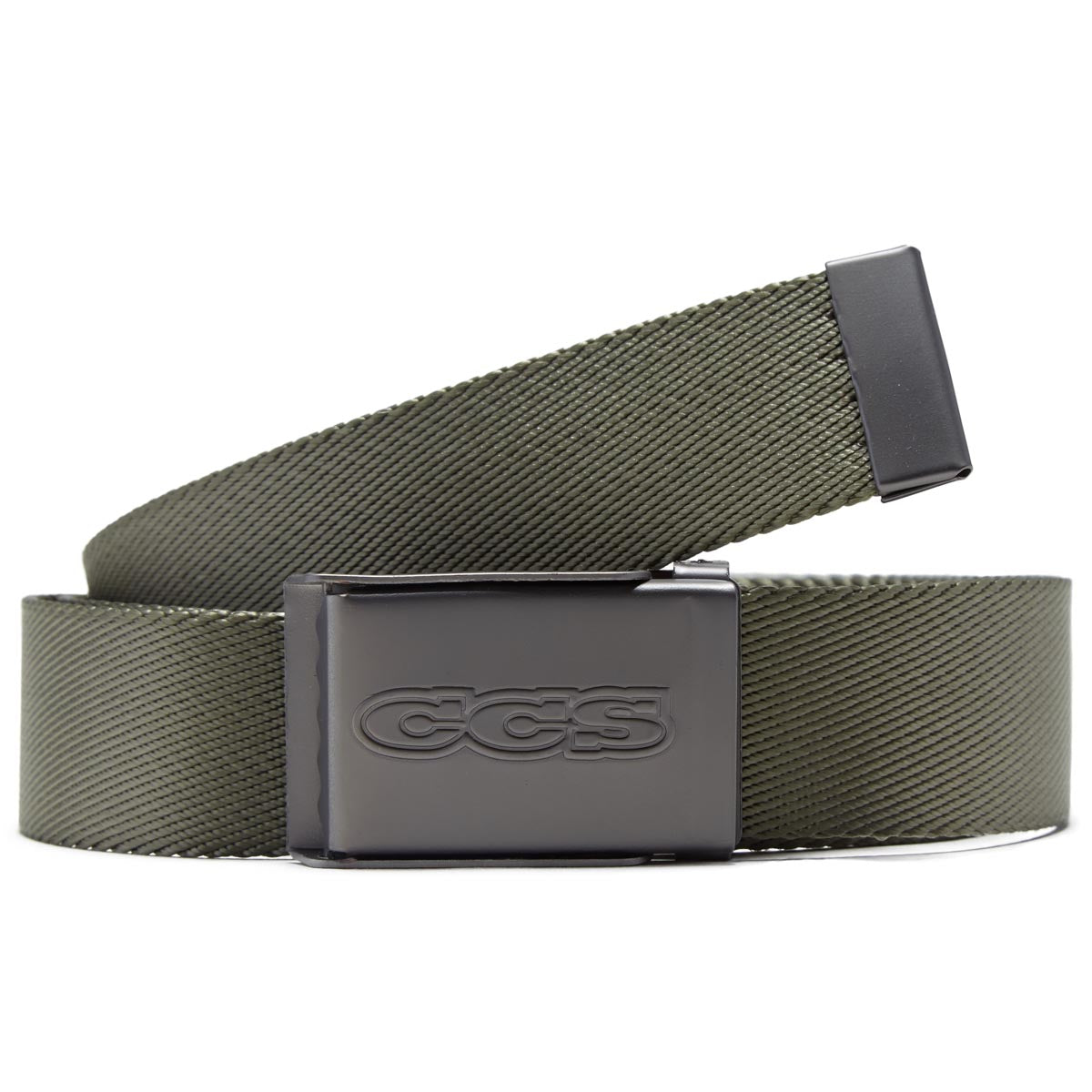 CCS Gunmetal 96 Logo Web Belt - Olive image 1