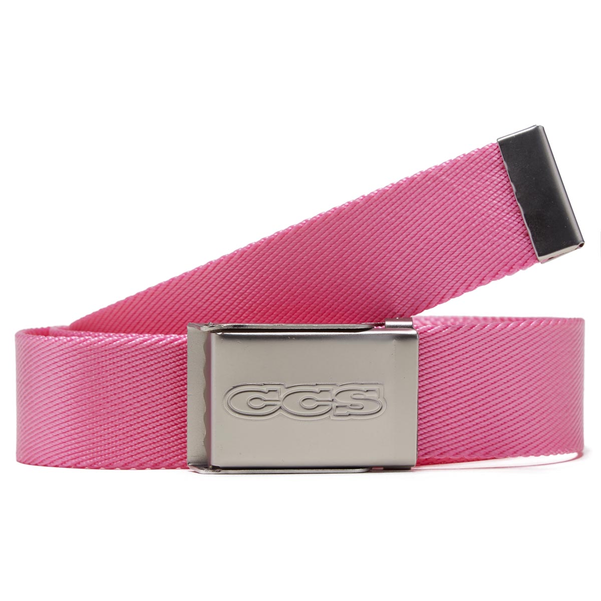 CCS Silver 96 Logo Web Belt - Pink image 1