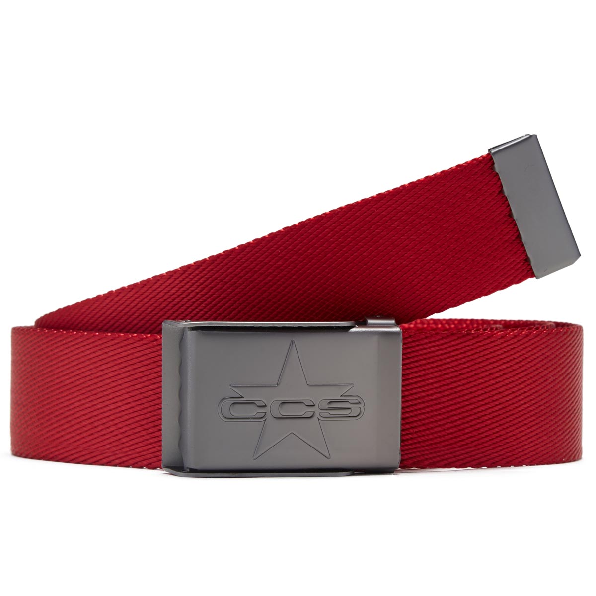 CCS Gunmetal 97 Star Web Belt - Red image 1