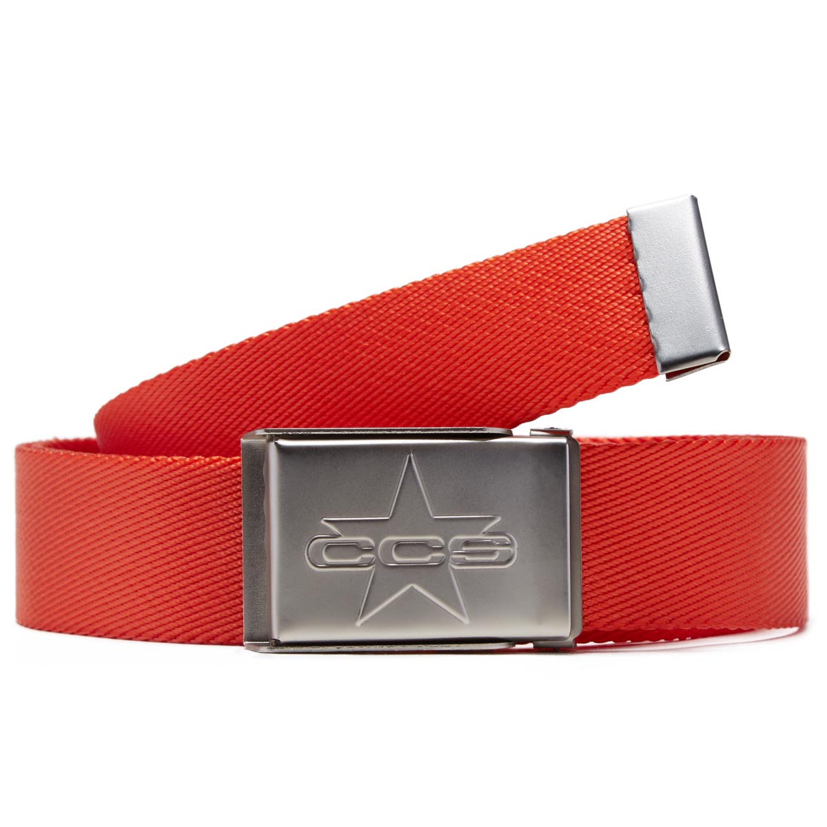 CCS Silver 97 Star Web Belt - Orange image 1