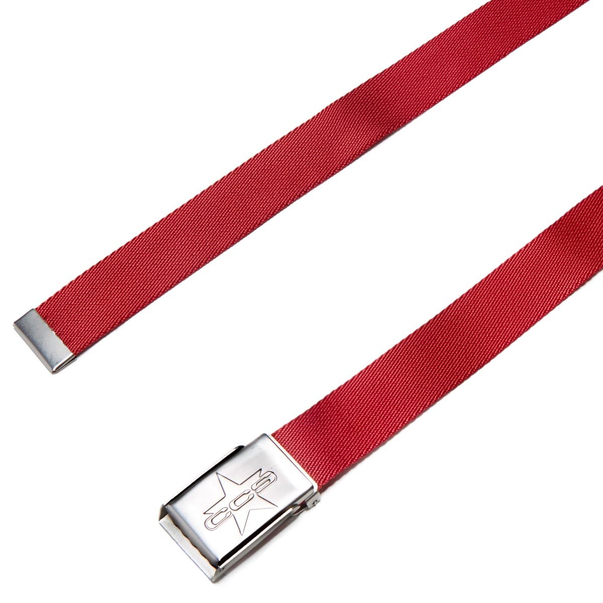 CCS Silver 97 Star Web Belt - Red image 2