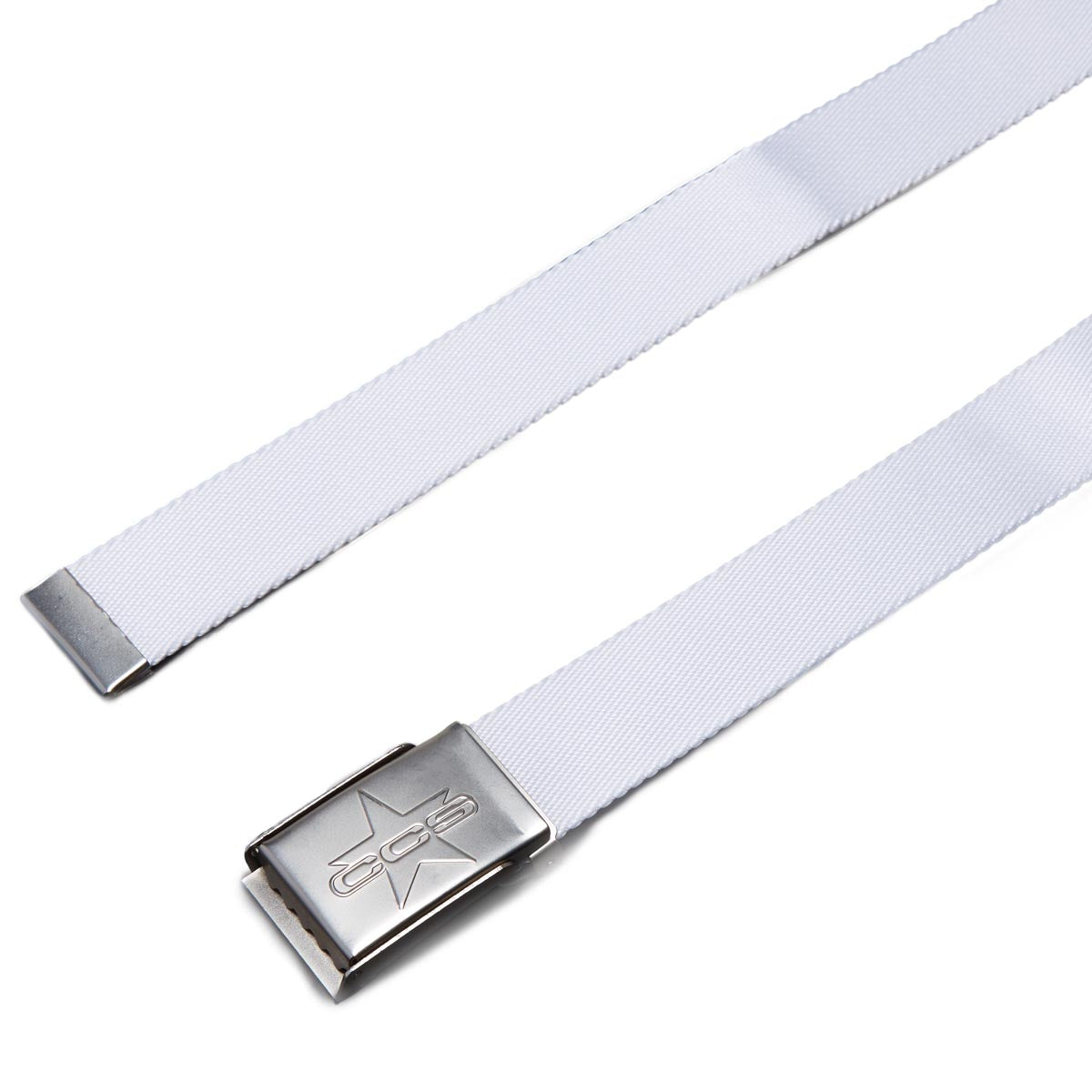 CCS Silver 97 Star Web Belt - White image 2