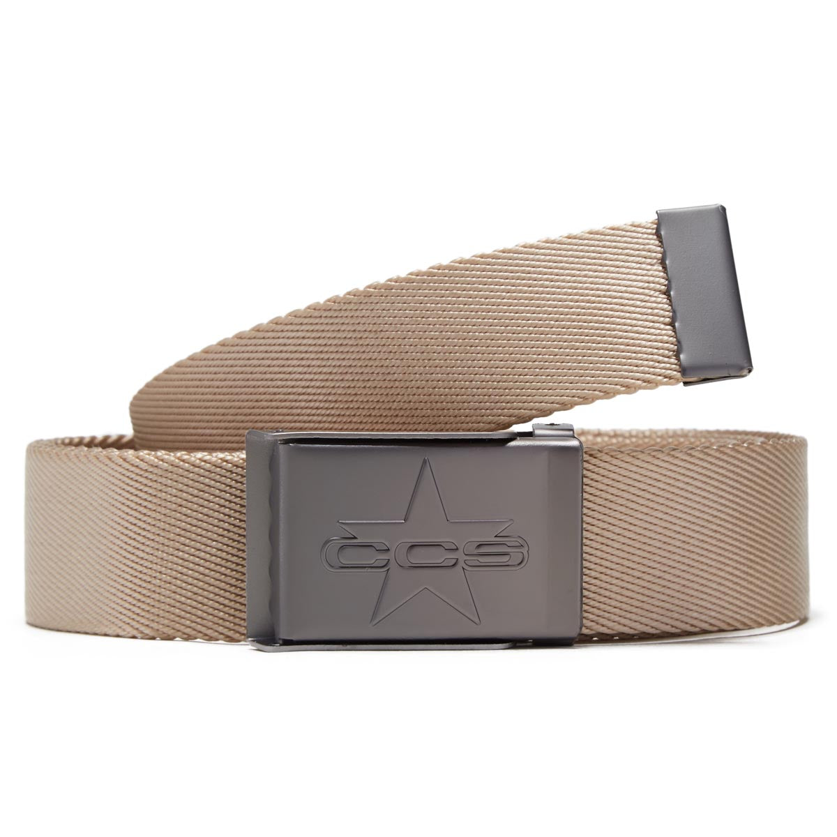 CCS Gunmetal 97 Star Web Belt -  Tan image 1