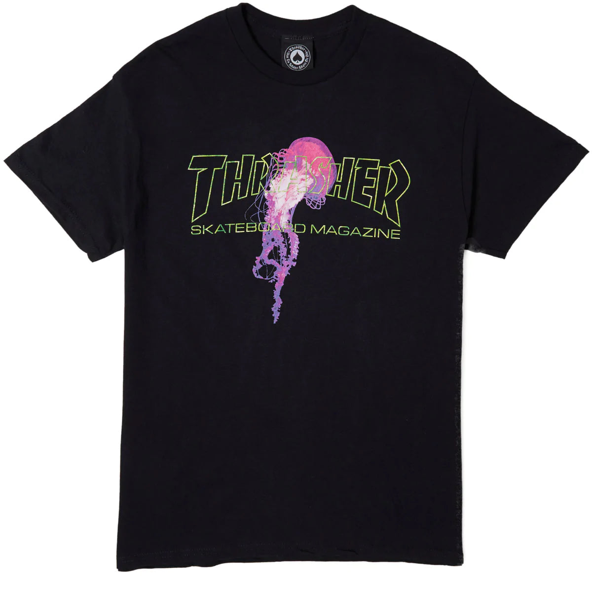 Thrasher Atlantic Drift T-Shirt - Black image 1