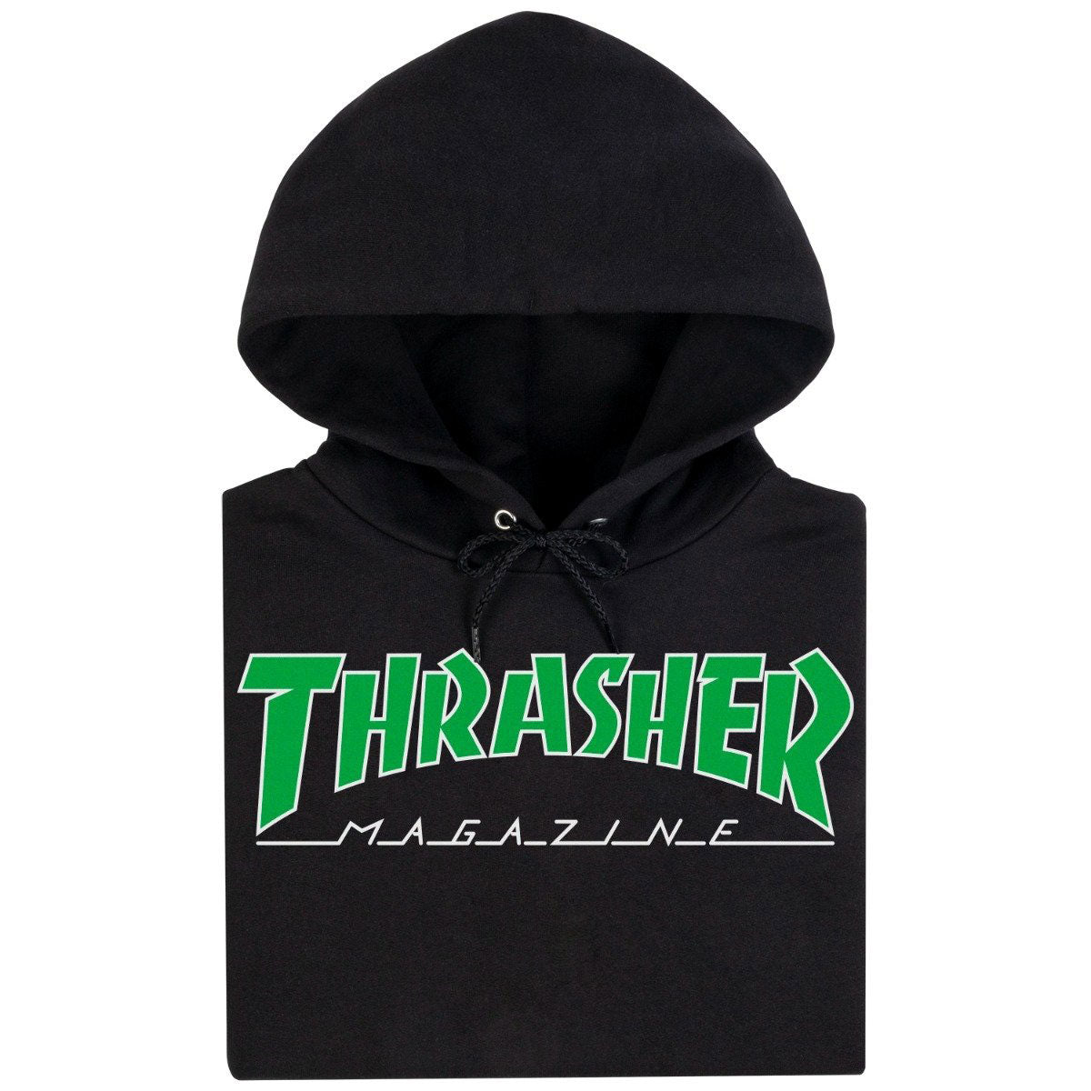 Thrasher Outlined Hoodie - Black/Green image 2