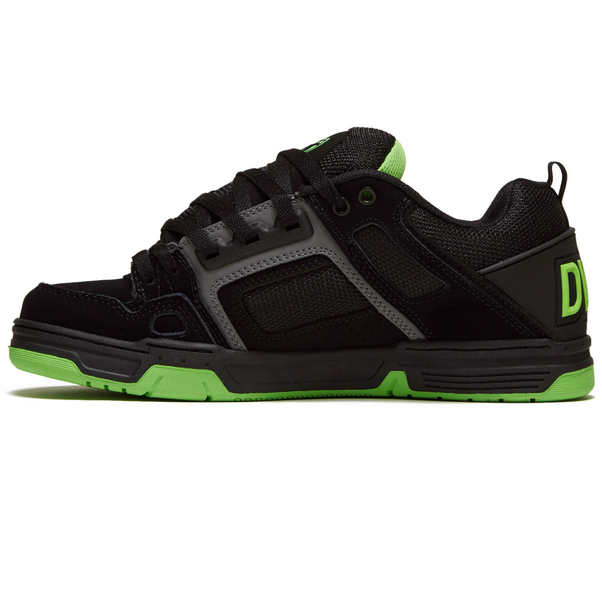 DVS Comanche Shoes - Black/Charcoal/Lime Nubuck image 2