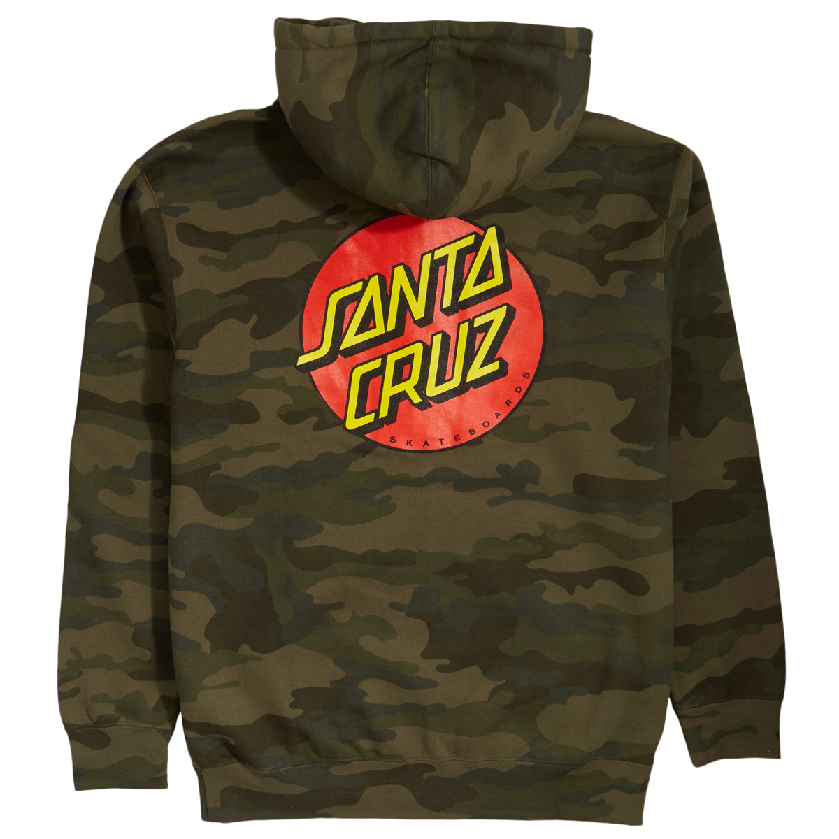 Santa Cruz Classic Dot Zip Up Hoodie - Forest Camo image 2