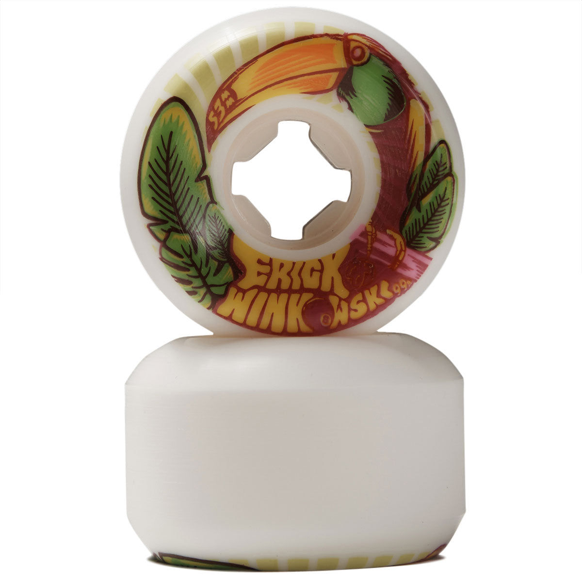 OJ Winkowski Tropics Elite Mini Combo 99a Skateboard Wheels - White - 53mm image 2