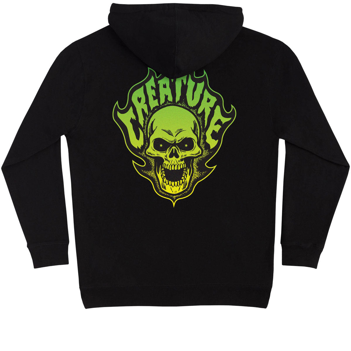 Creature Bonehead Flame Hoodie - Black image 2