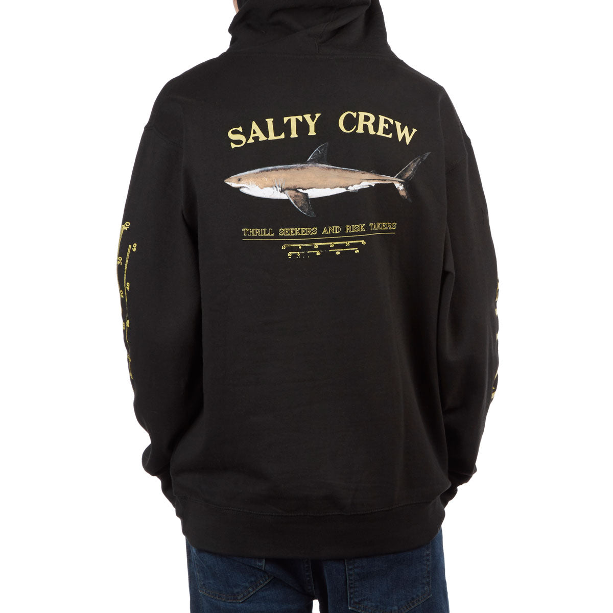 Salty Crew Bruce Hoodie - Black image 4