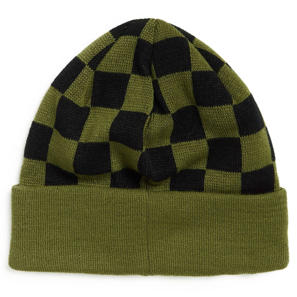 Foundation Star And Moon Checker Beanie - Olive image 2