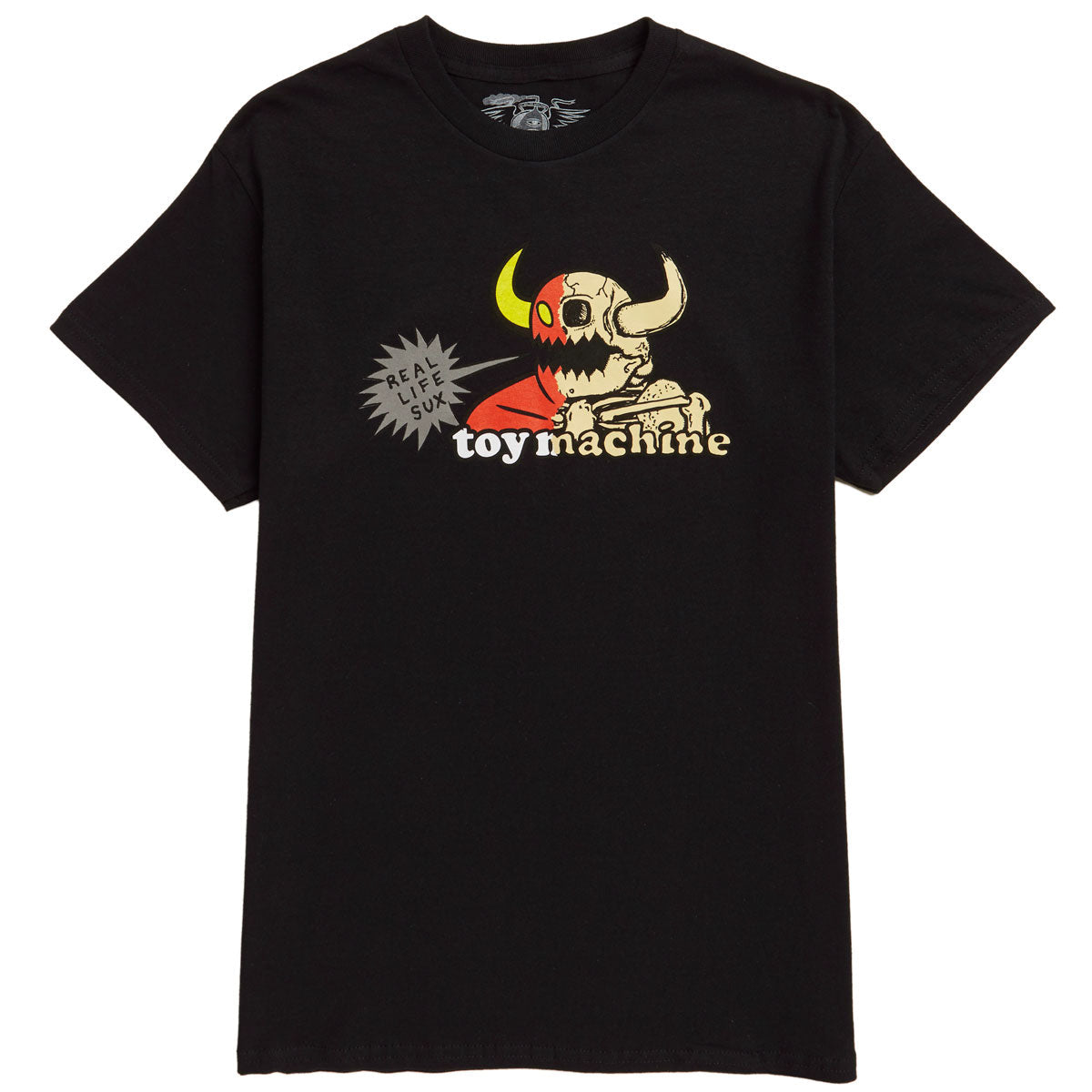 Toy Machine Real Life T-Shirt - Black image 1