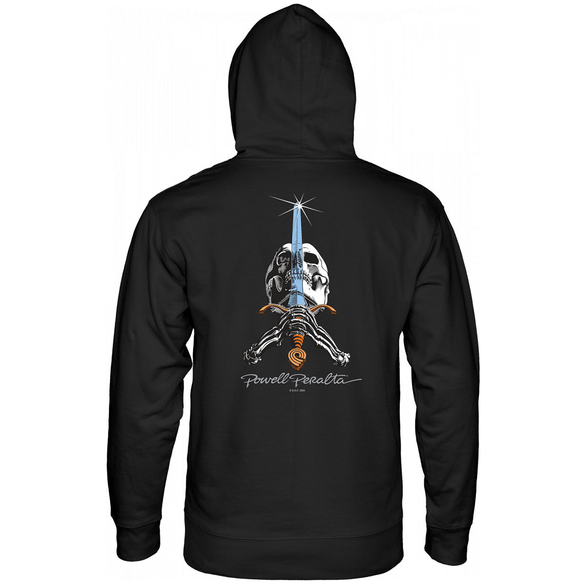 Powell-Peralta Skull And Sword Hoodie - Black image 2