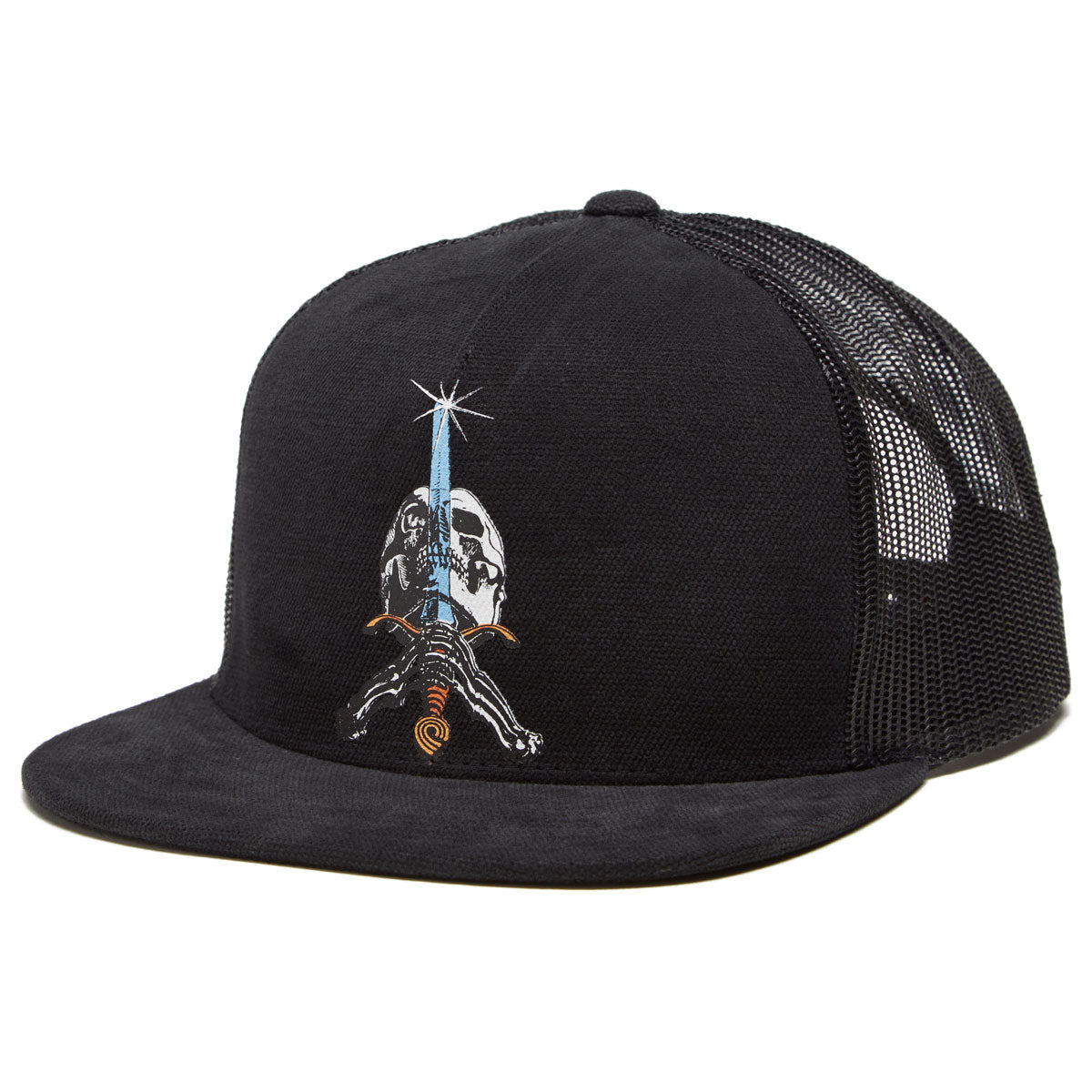 Powell-Peralta Skull And Sword Trucker Hat - Black image 1