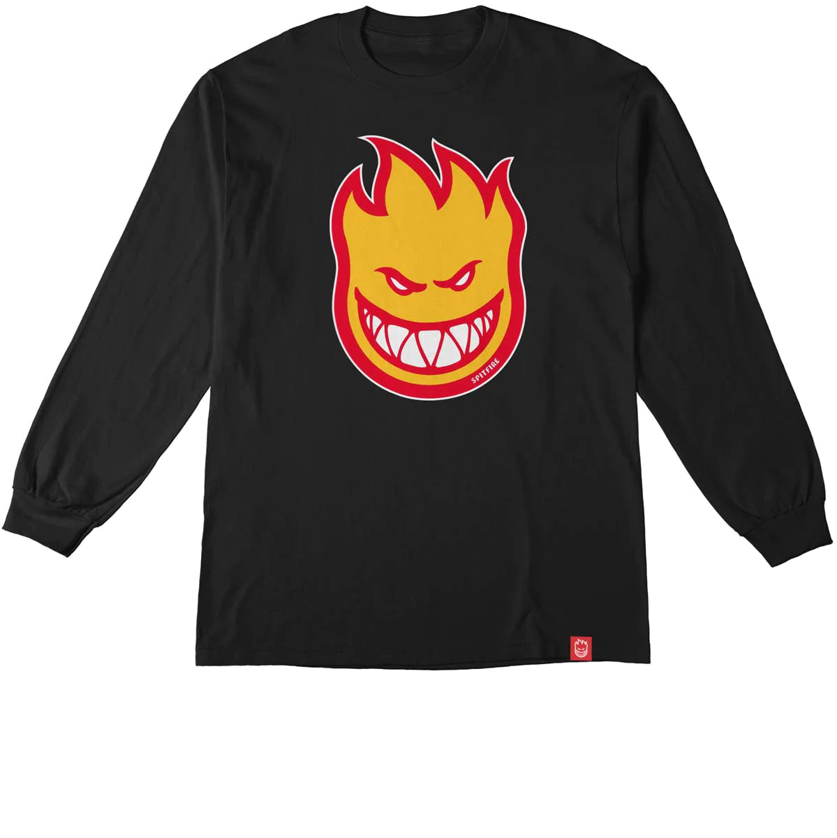 Spitfire Youth Bighead Fill Long Sleeve T-Shirt - Black/Gold/Red image 1