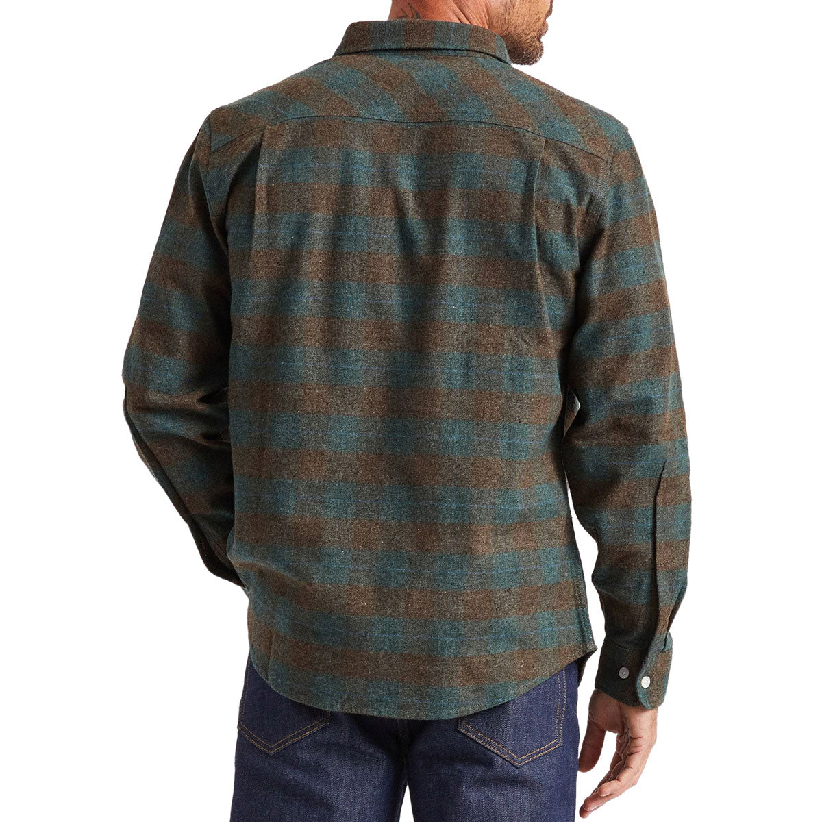 Brixton Bowery Long Sleeve Shirt - Ocean image 3