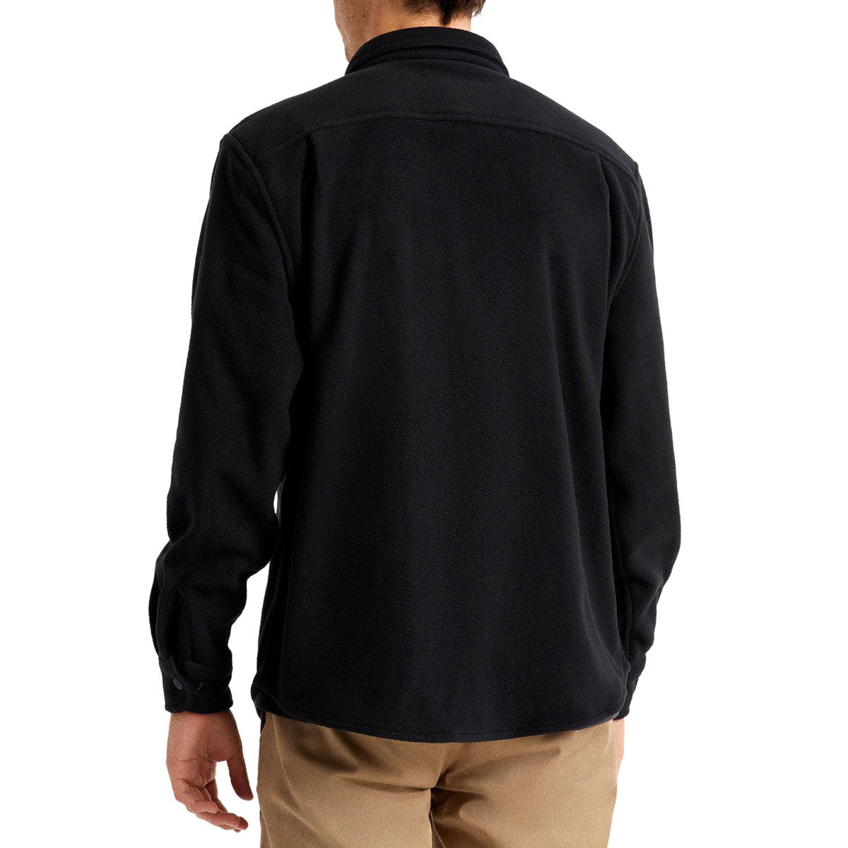 Brixton Bowery Fleece Long Sleeve Flannel Shirt - Black image 3