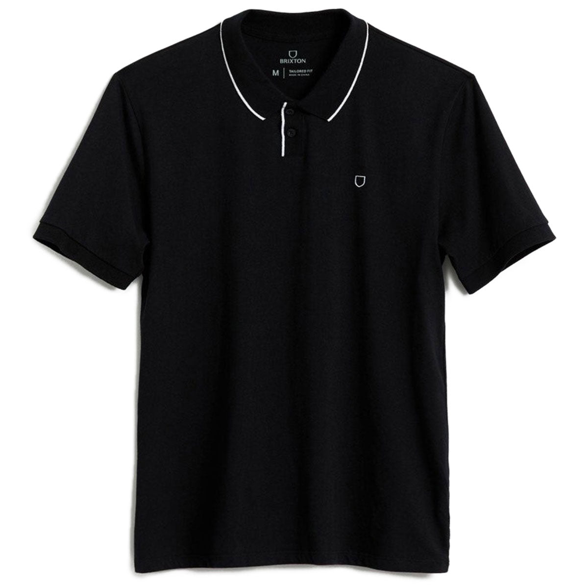 Brixton Proper Polo Shirt - Black image 3