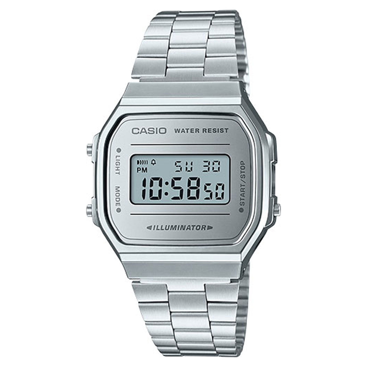 G-Shock A168 Watch - Silver image 1