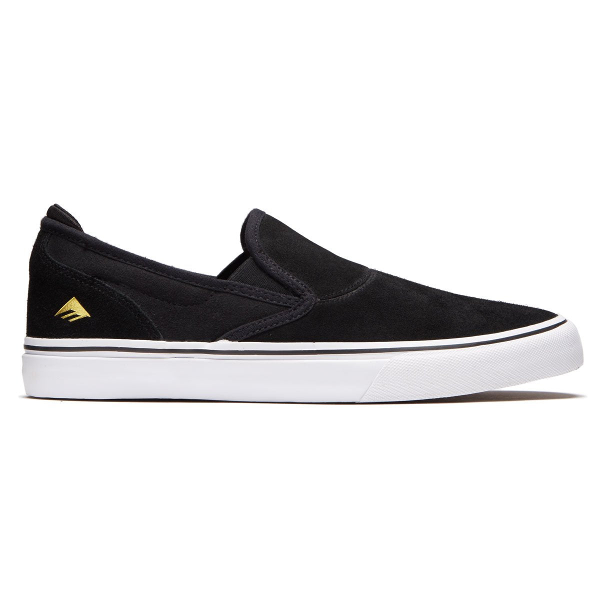 Emerica Wino G6 Slip On Shoes - Black/White/Gold image 1