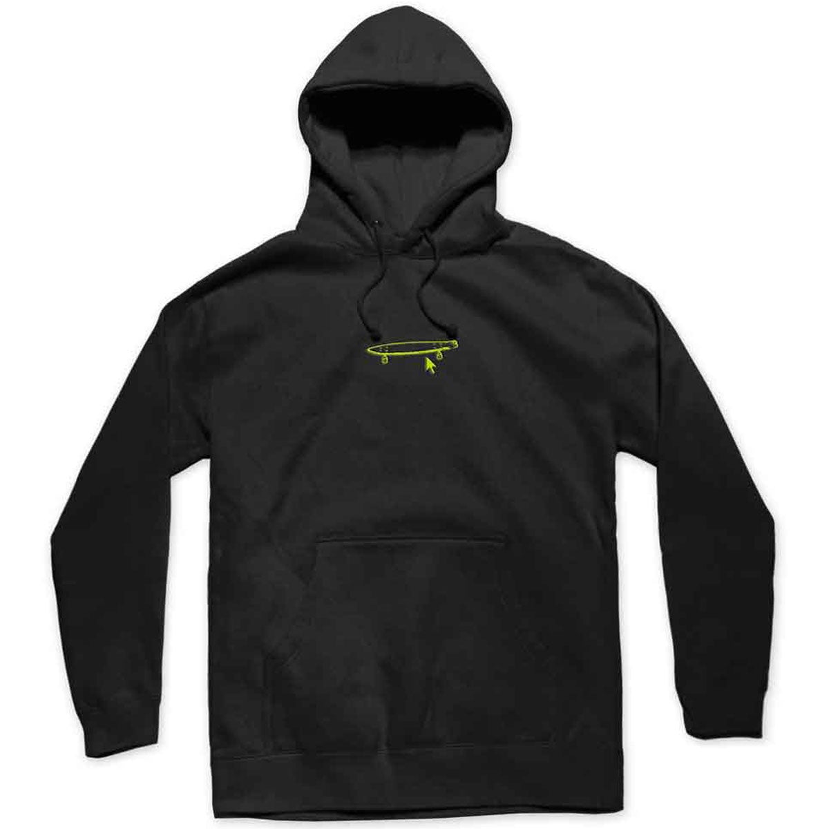 Crailtap Neon Emb Logo Hoodie - Black image 1